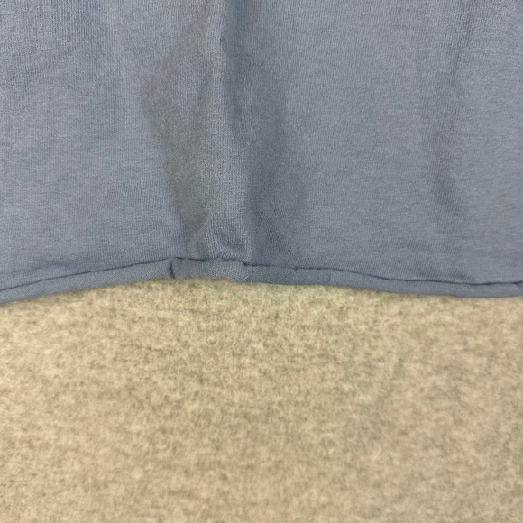 Carhartt Women's Loose Fit T Shirt Blue Pocket Tee Size L ** Cropped ** - Picture 5 of 8